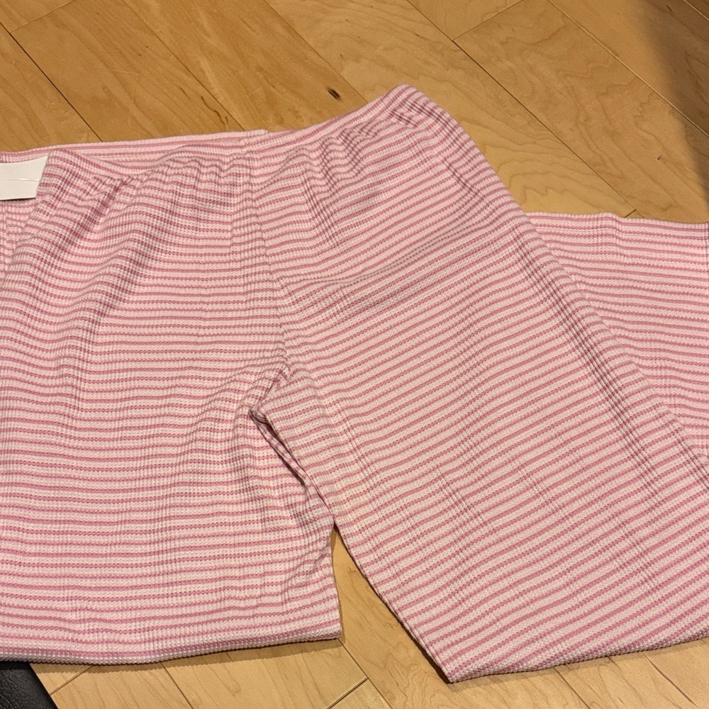 Abound Pink and White Striped Lounge Set - Picture 5 of 6